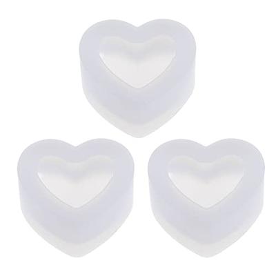 3D Heart Silicone Molds for Epoxy Resin Small Mirror Heart Shape Resin Mold