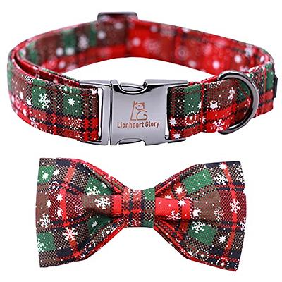 Amzplus Pet Dog Collars Bling Dog Bow Tie Collar Cute Girl Dog Collar With  Safety Metal Buckle For Small Boy Girl Dogs Cats Neck Fit 9-12