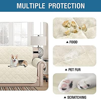 Thick Velvet Sofa Cover Soft Couch Cover for 3 Cushion Cover Washable  Furniture Protector for Dogs