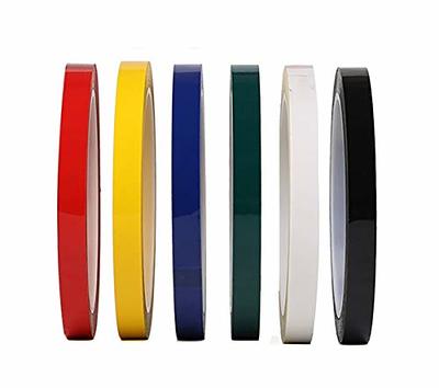 6 Rolls Pinstripe Whiteboard Tape Grid Marking Tapes Thin Colored Self  Adhesive Whiteboard Gridding Dry Erase Tape Graphic Tape for Office Grid  Marking School Art Warning Line (3 mm)