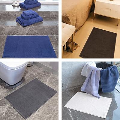 American Soft Linen Bath Rug, 20 in 34 in 100% Cotton Bath Mats Rugs for  Bathroom, Non Slip Washable Shaggy Form Area Rugs, Navy Blue Bath Rug -  Yahoo Shopping