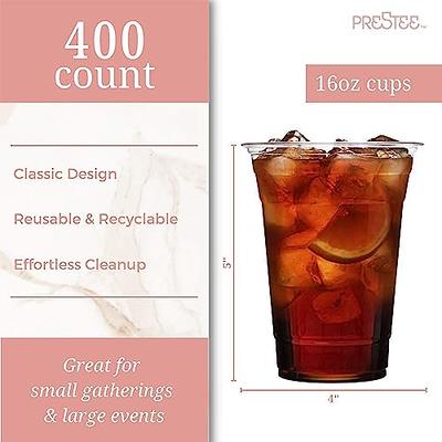  Prestee Small Clear Plastic Cup - 5 oz Plastic Cups - 200 Pack Small  Plastic Cups - Hard Clear Cups - Clear Disposable Cups - Plastic Wine Cups  - Plastic Cocktail