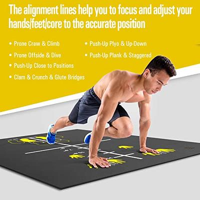 Gxmmat Extra Large Exercise Mat 6'x8'x7mm, Thick Workout Mats for Home Gym Flooring, High Density Non-Slip