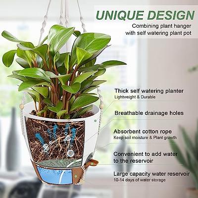 Vanslogreen 41.5 Inch Macrame Plant Hanger Indoor Outdoor with 12