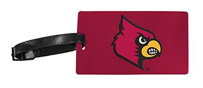 R and R Imports Louisville Cardinals Leather Luggage Tag Engraved