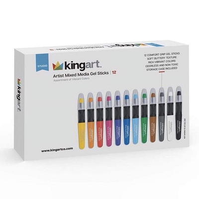 Kingart, Gel Stick Artist Mixed Media Multicolor Crayons, Set of 12, for  All Ages - Yahoo Shopping