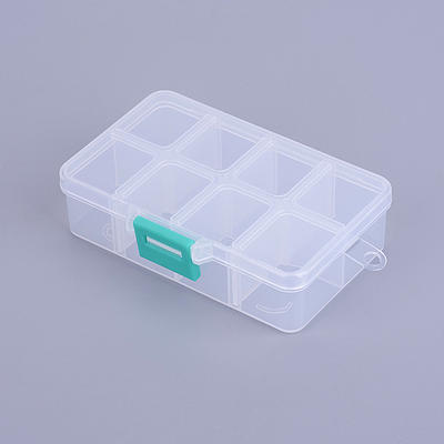 SYMPABASIC SOUFFAHOUSE Plastic Organizer Container Box 36 Compartments  Jewelry Storage Box with Adjustable Dividers (1 Pack)