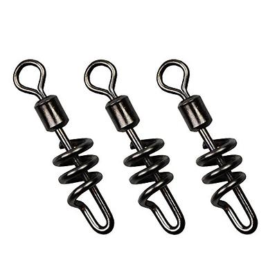 Laxygo 30pcs/Pack Cork Screw Swivel Fishing Swivel Snap Swirl Connector  Black Stainless Steel Fishing Swivels 3/0 1/0 2# 4# 6# 8# 10# - Yahoo  Shopping