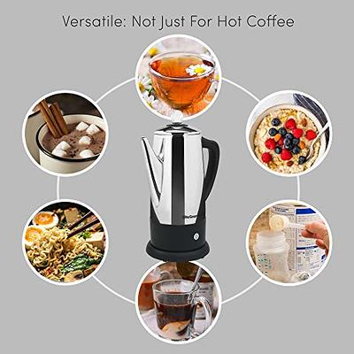 Elite Gourmet Stainless Steel 40 Cup Coffee Urn and Hot Water