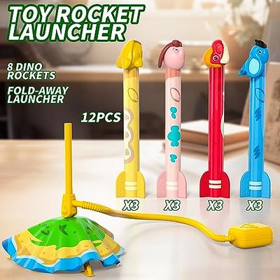 Rocket Launcher For Kids - Launch Up To 100 Ft Birthday Gift For Boys &  Girls Age 3 4 5 6 7 Years Old - Outdoor Toys Family Fun Dinosaur Toy Kids