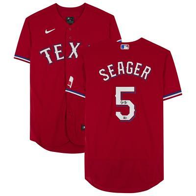 Corey Seager Red Texas Rangers Autographed Nike Authentic Jersey