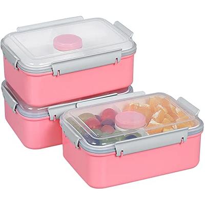 shopwithgreen 3 Pack Lunch Container to Go, 40-oz Bento Box with 3