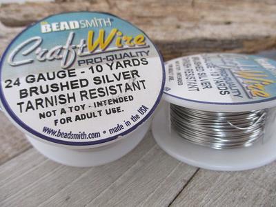 silver wire, jewelry wire, bead smith, 24 gauge, silver plate