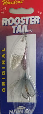 Yakima Bait Worden's Original Rooster Tail Fishing Lure, Gray Minnow, 1/4 oz.,  Size 6, 212 GRM - Yahoo Shopping