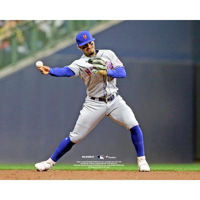 Logan Webb San Francisco Giants Unsigned Pitching in Orange Jersey Photograph