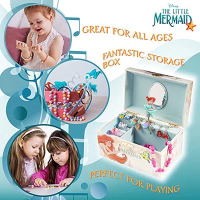 Jewelkeeper Mermaid Music Box & Little Girls Jewelry Set - 3 Mermaid Gifts  for Girls - Jewelry Box for Girls