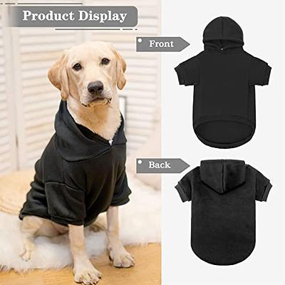 QWINEE Dog Coat Dog Hoodie Tie Dye Warm Winter Coat Sweatshirt Dog