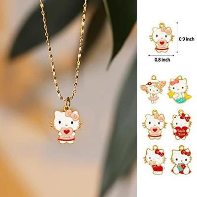 Westingmanual Cute Cat Charms, 24 PCS Enamel Cat Charms for