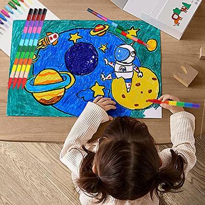 12pcs Space-themed Twistable Crayons, Non-toxic & -friendly Art Painting  Coloring Tools For Children