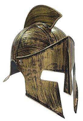 Nicky Bigs Novelties Adult Medieval Knight Gladiator Helmet - Cosplay  Spartan Mask Trojan Hat - Roman Armor Warrior Greek Costume Headpiece, Gold  Bronze, One Size - Yahoo Shopping