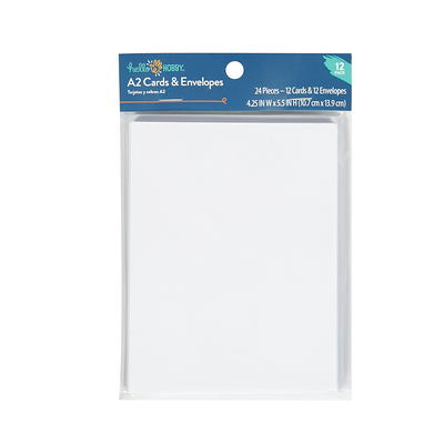 Hello Hobby A2 Blank All Occasion Greeting Cards, with Envelopes, kraft  color 4.25 x 5.5 (50 Count) 