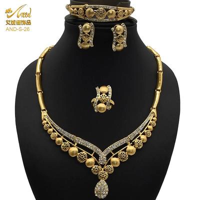 Wholesale New Dubai Gold Color Jewelry Women's Fashion Necklace