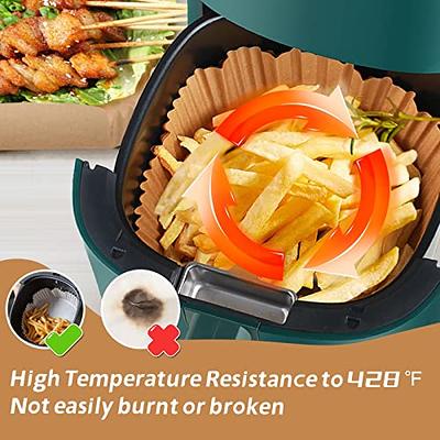  Air Fryer Paper Liner Disposable: 100PCS 8 Inch Airfryer Insert  Parchment Paper Sheets, Grease and Water Proof Non Stick Basket Liners for  Baking Cooking Roasting from ctizne : Home & Kitchen