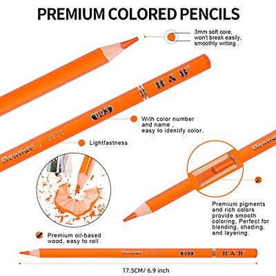 H & B 120 Colored Pencils for Adult Coloring, Soft Core Coloring Pencils Set  with Coloring