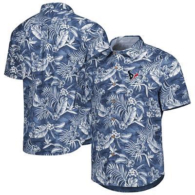 Dallas Cowboys Tommy Bahama Coast Luminescent Fronds Camp IslandZone  Button-Up Shirt - Navy