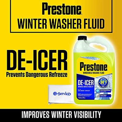 Prestone AS253 De-Icer Windshield Washer Fluid, Freeze Protection 1 Gallon  - Yahoo Shopping