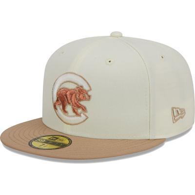 Men's New Era Cream/Pink Detroit Tigers Chrome Rogue 59FIFTY Fitted Hat