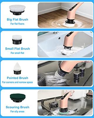 Electric Spin Scrubber, Airpher 10 in 1 Cordless Cleaning Brush IPX8 with 9  Replaceable Brush Heads and 4 Section Removable Rod, Power Shower Scrubber  for Bathroom, Tub, Tile, Floor, Kitchen, Window