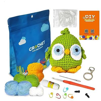 fecloud crochet knitting kit for beginners - 3pcs succulents