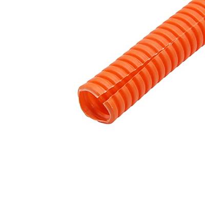 Corrugated plastic tubing cable protection