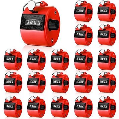 Dinceer Tally Counter Clickers with Lanyard, Stitch Counter Handheld 4  Digit 2 Pcs, Hand Pitch Counter for Counting, Mechanical Palm Counter for  Sport, Football, Golf Stroke, Row, Swim, Baseball - Yahoo Shopping
