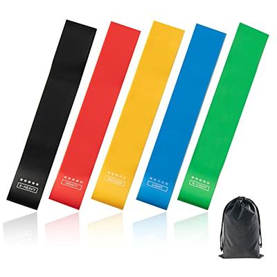 LDJRCP Resistance Exercise Bands Fitness Bands with Carry Bag, Elastic  Workout Bands for Women and Man Home Gym Yoga Strength Training Exercise  Equipment Essentials Fitness Accessories - Set of 5 - Yahoo Shopping