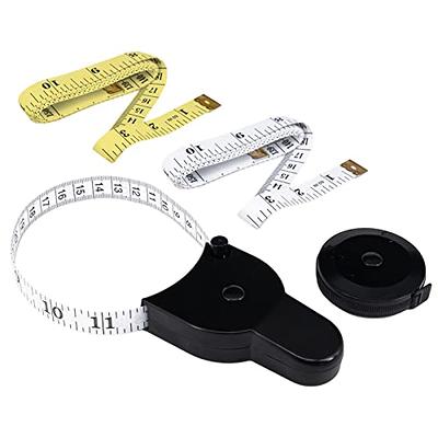 2 Pack Soft Measuring Tape for Body, Double Scale Soft Tape Measure White
