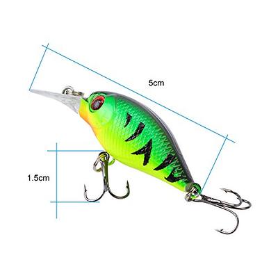 Salwater Fishing Lures Hard Baits Set, 3D Eyes Minnow Crankbaits Swimbaits  Topwater Fishing Lures Kit for Bass Trout Walleye