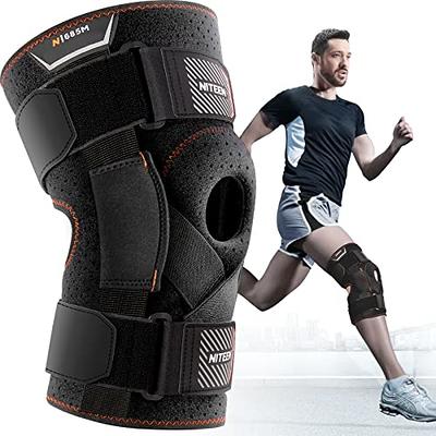 Hinged Knee Brace,GEL Patella Support Knee Braces for Knee Pain with  Removable Dual Side Stabilizers,Knee Support for Meniscus Tear,Relieves