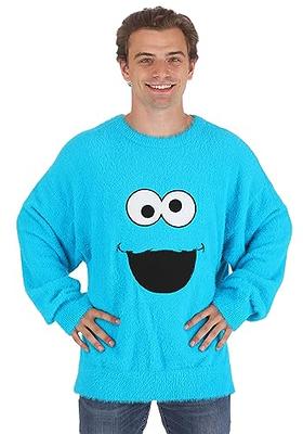 Mens Sesame Street Plush Cookie Monster Prestige Costume - Large/x