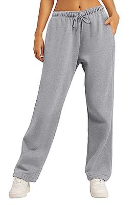 SANTINY Women's Fleece Lined Joggers Water Resistant High Waisted