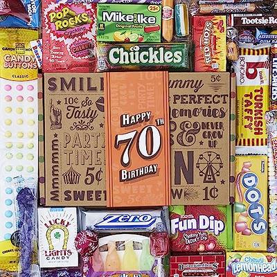 RETRO CANDY YUM ~ Care Package Assortment Gift Box Nostalgic Candy Mix from  Childhood for Man or Woman Jr