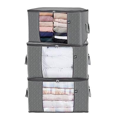 Darzheoy Storage Bags, Large Blanket Clothes Organization and Storage  Containers for Blanket Comforter Pillow Bedding, Foldable Closet Organizers  Storage Containers with Sturdy Zipper (S) - Yahoo Shopping