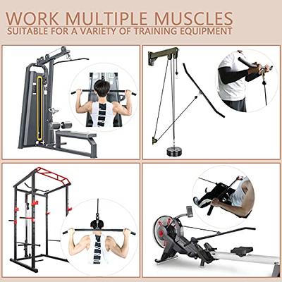 Fitness Cable LAT Pulley System Pull Down Machine Attachments Workout Home  Gym