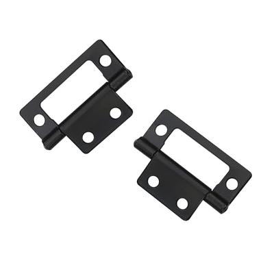 T Tulead Door Hinges Iron Strap Hinges Gate Hinges 4-Inch Shed Hinges Pack  of 4 with Mounting Screws