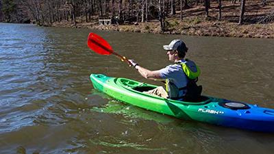 Goplus Single 12 FT Sit-in Kayak, Touring Fishing Keel Kayaks W/Aluminum  Paddle, Detachable Rudder, Storage Bin, Cup Holder, Lightweight One Person