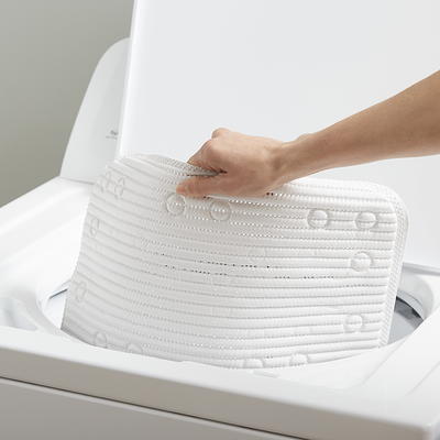 Mainstays 17 x 36 White Cushioned Bath Tub Mat - Each