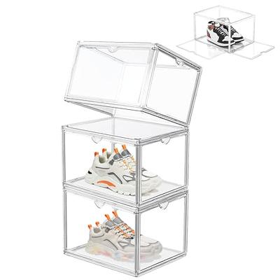 ZLLZUU Purse and Handbag Storage Organizer for Closet, 6 Pack  Display Cases for Collectibles, Plastic Storage Boxes with Acrylic Magnetic  Door for Wallet, Cosmetic, Toys (Medium Size Clear White) : Office