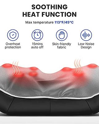  RENPHO Back Massager with Heat, Shiatsu Massage Pillow