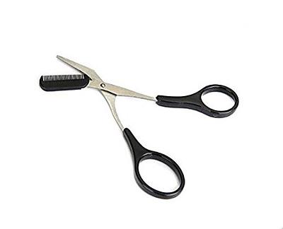 Face Hair Scissor, Hair Cutting Scissors Hairdressing Eyebrow Shear Barber  Cosmetic Makeup Haircut Trimming Tool for Eyebrows, Nose, Moustache, Beard